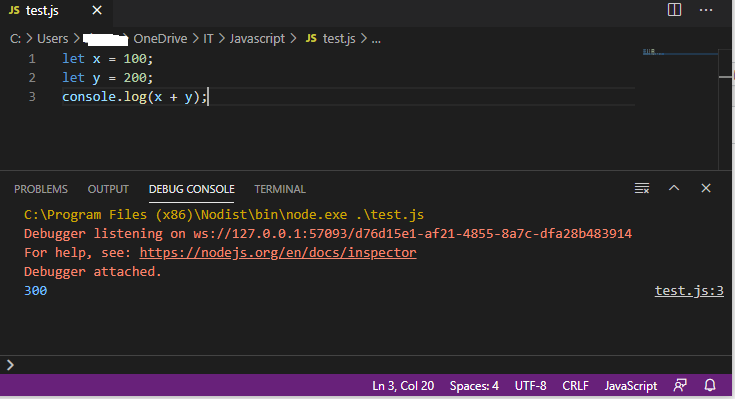 node.jsの実行